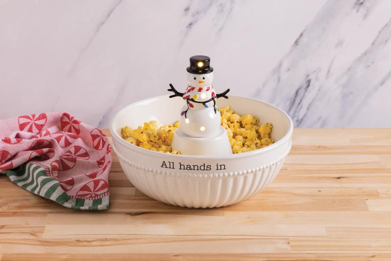 Snowman Light-Up Sitter