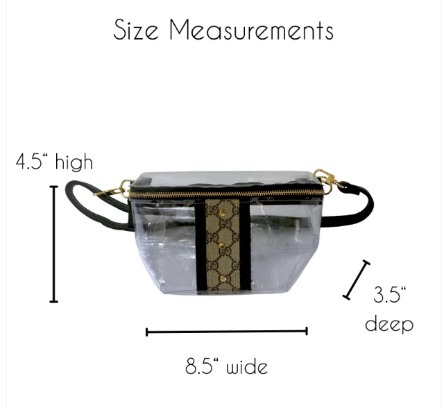 Britt Vinyl Voque Clear Belt Bag - Upcycled Gucci