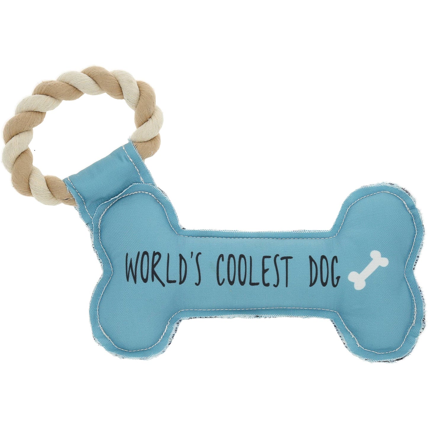 Coolest Dog - Canvas Dog Toy on a Rope