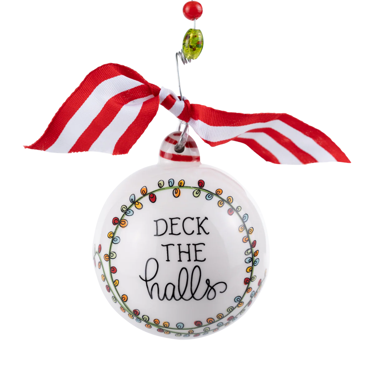 Deck The Halls Santa Lights Ornament