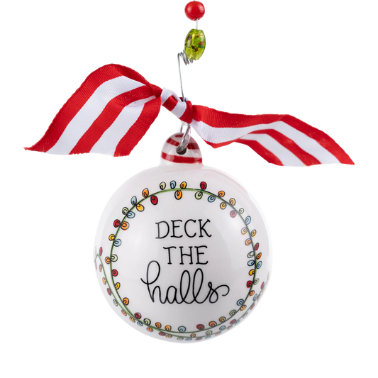 Deck The Halls Santa Lights Ornament