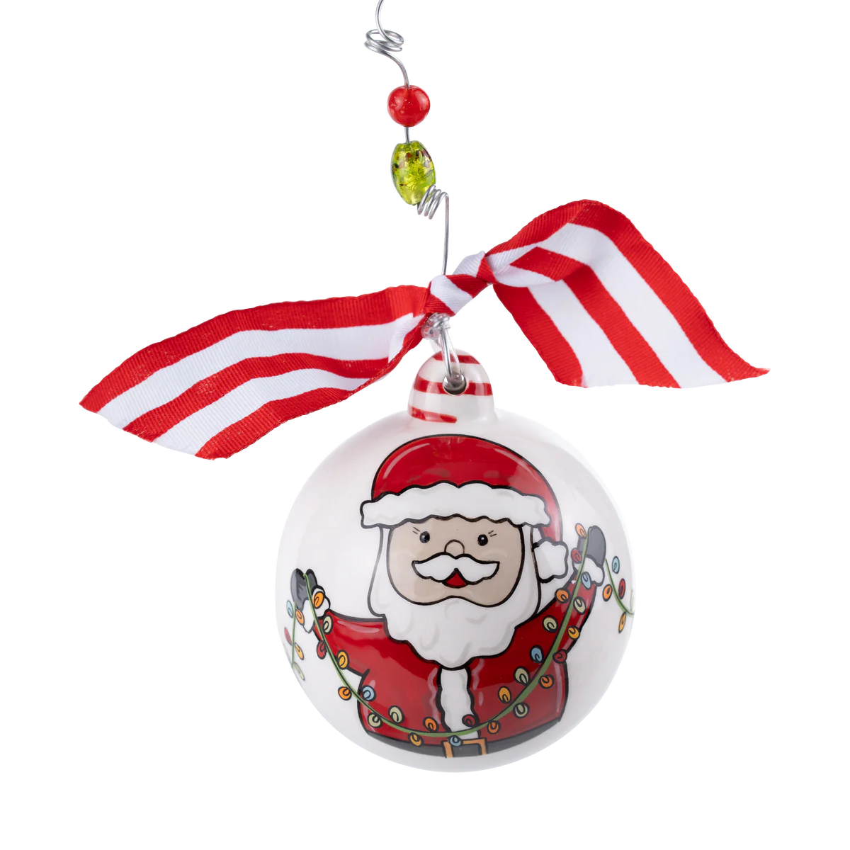 Deck The Halls Santa Lights Ornament
