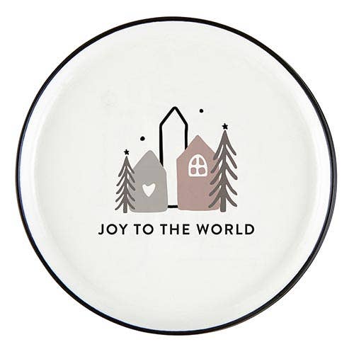 Holiday Appetizer Plates - Merry + Bright - Set of 4