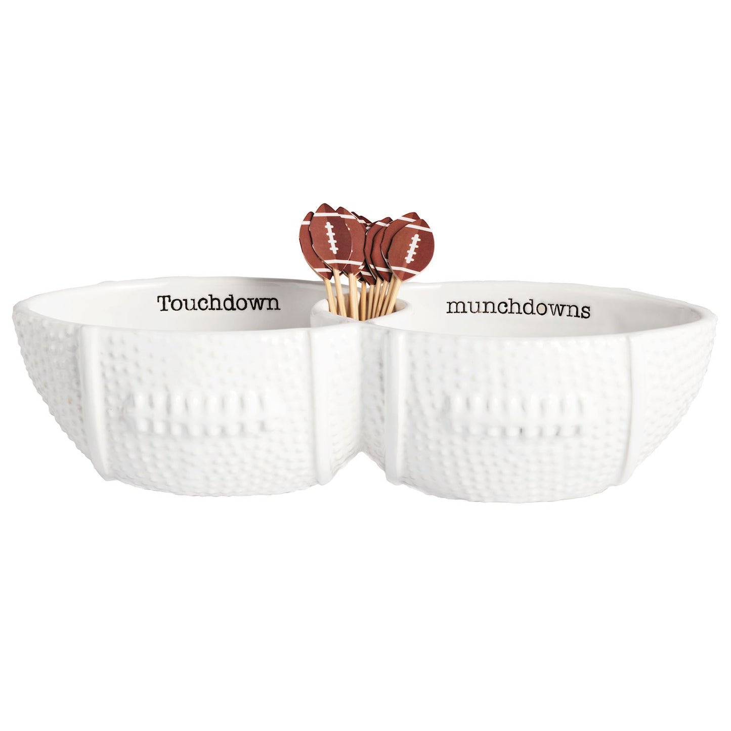  Football Toothpick Server Set