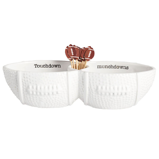  Football Toothpick Server Set