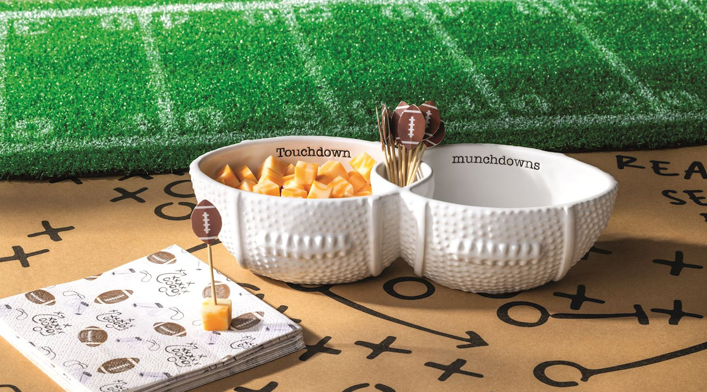  Football Toothpick Server Set