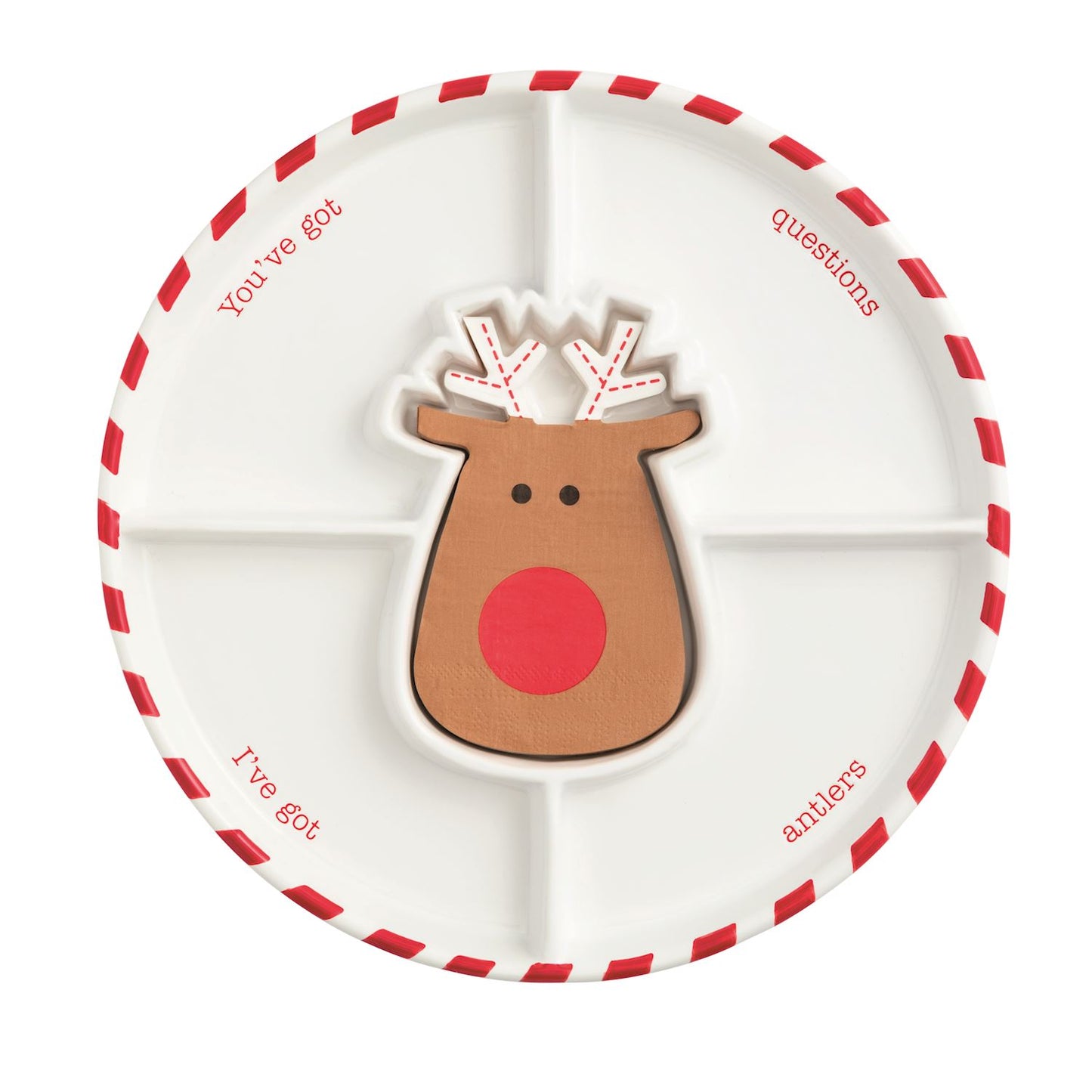 Christmas Crudité Tray & Napkin Set