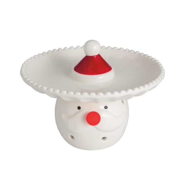 Santa Light-Up Candy Tidbit Pedestal