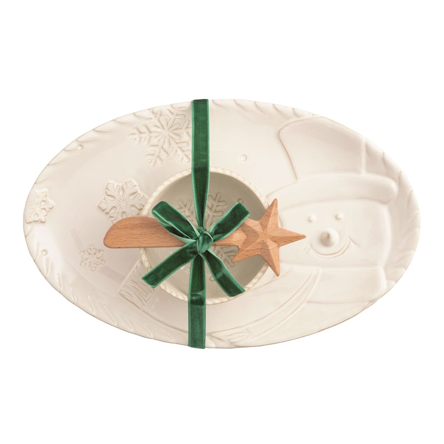 Snowman Tray & Dip Set