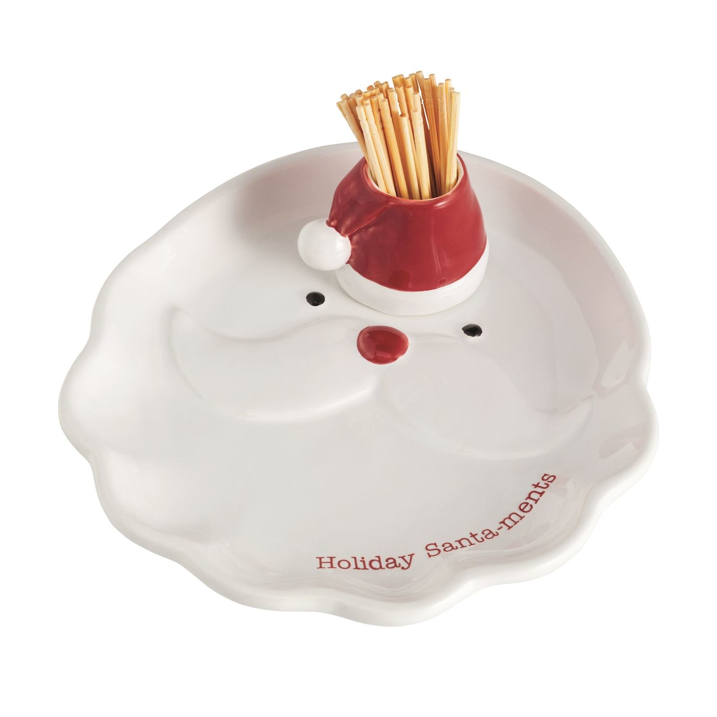 Santa Toothpick Tray & Caddy Set
