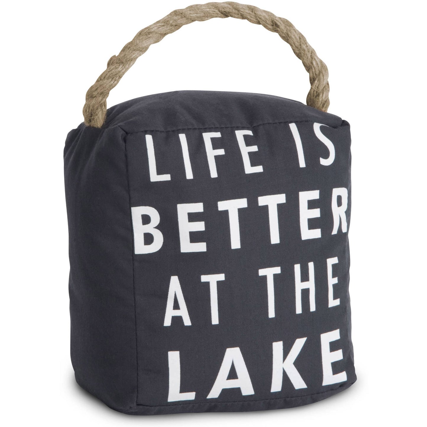 At the Lake - 5" x 6" Dark Gray Door Stopper