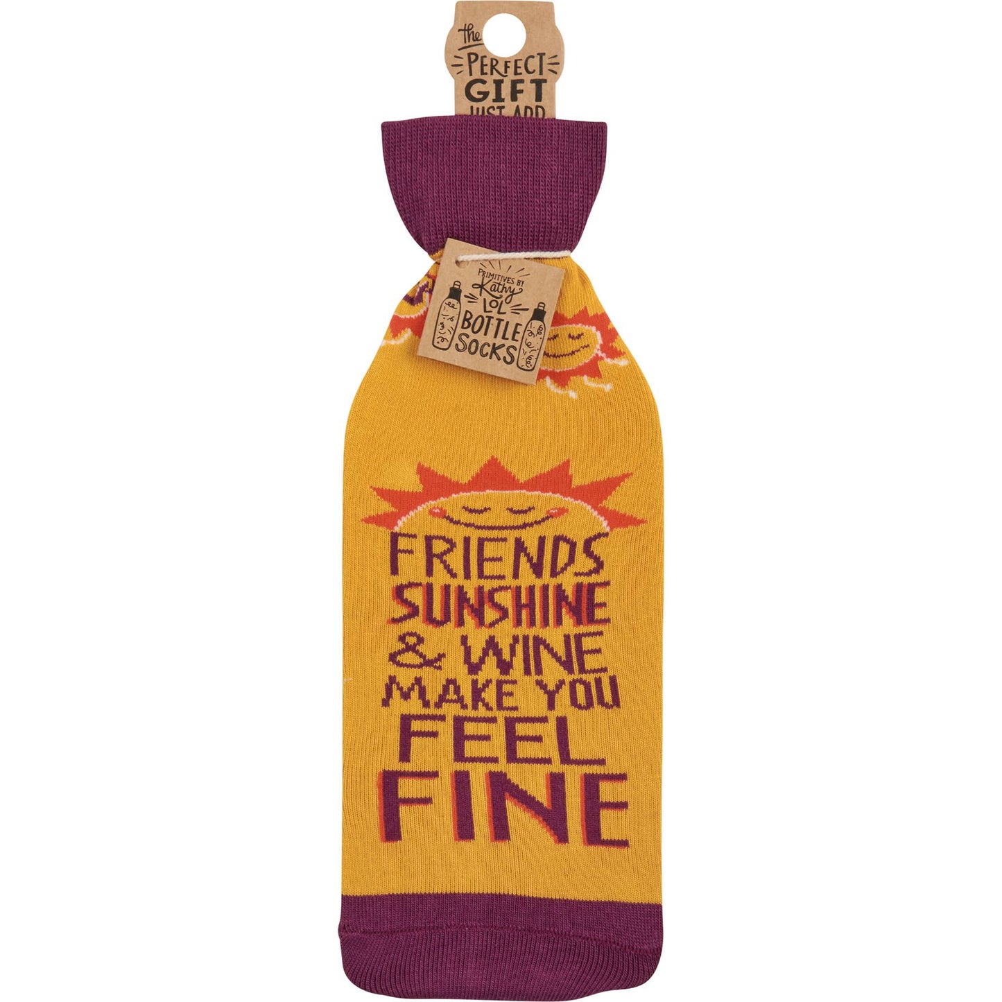 Sunshine & Wine Bottle Sock