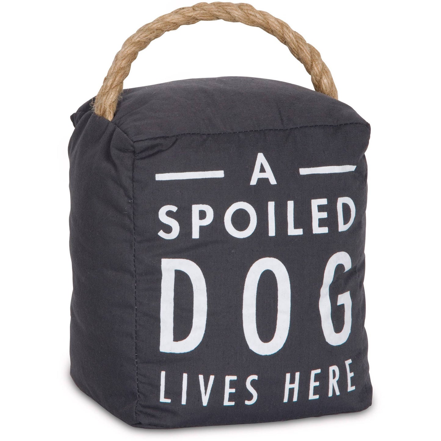 Spoiled Dog - 5" x 6" Dark Gray Door Stopper