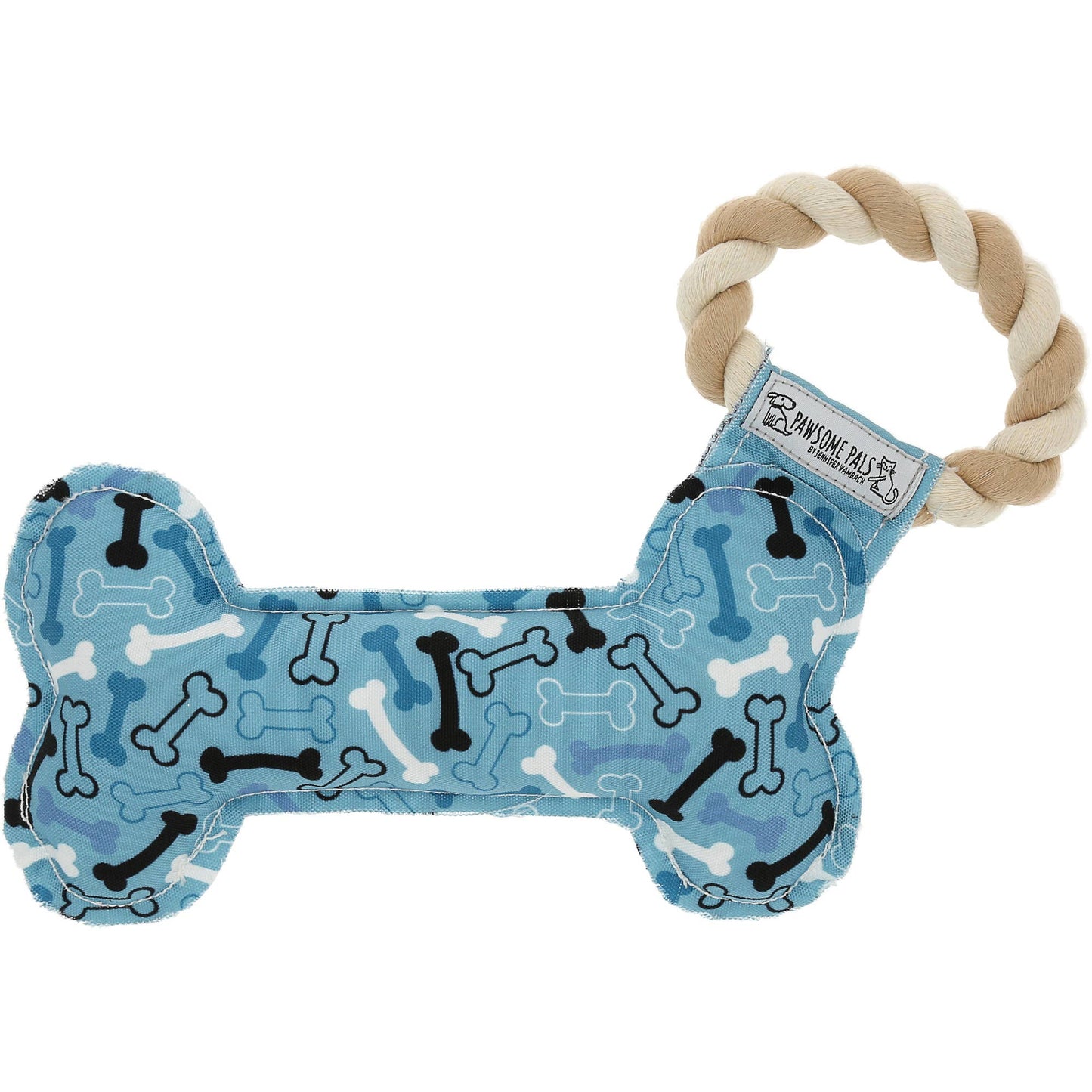 Coolest Dog - Canvas Dog Toy on a Rope