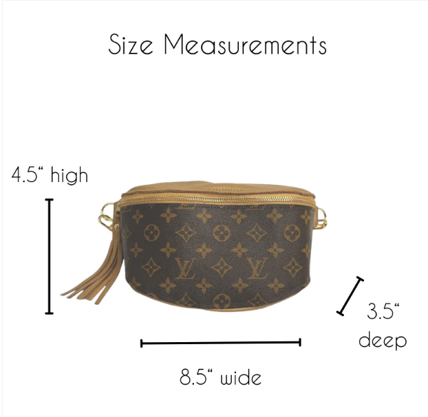 Upcycled LV Full Front Belt Bag in Bronze Leather | Britt