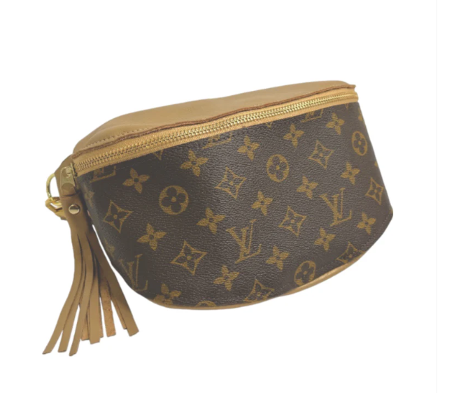 Upcycled LV Full Front Belt Bag in Bronze Leather | Britt
