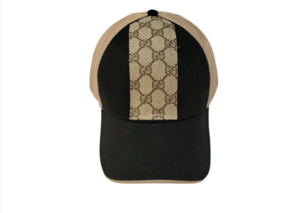 Couture Cap Trucker Hat In Upcycled LV, GG