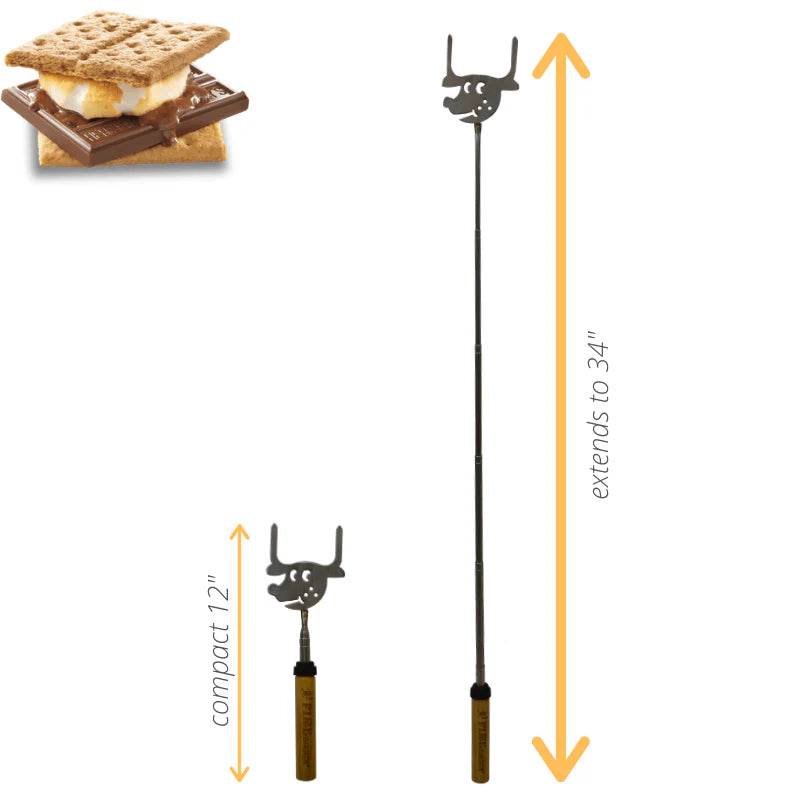 Extendable Reach N Roll Campfire Roaster