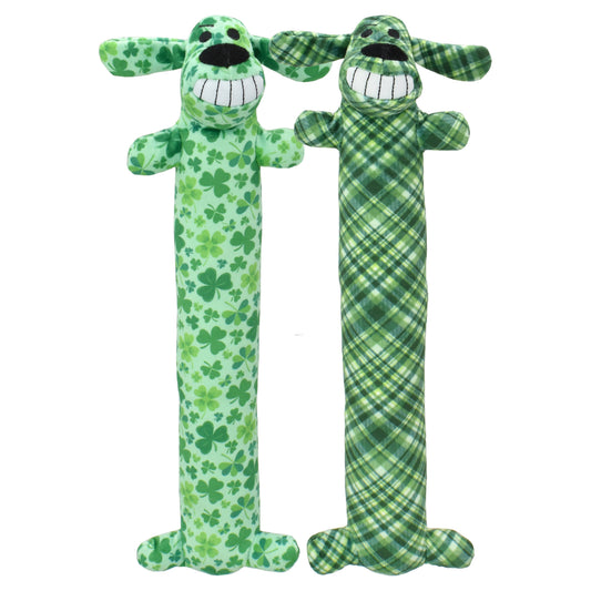 Multipet St.Patrick’s Day Loofa Dog Plush Dog Toy 12”