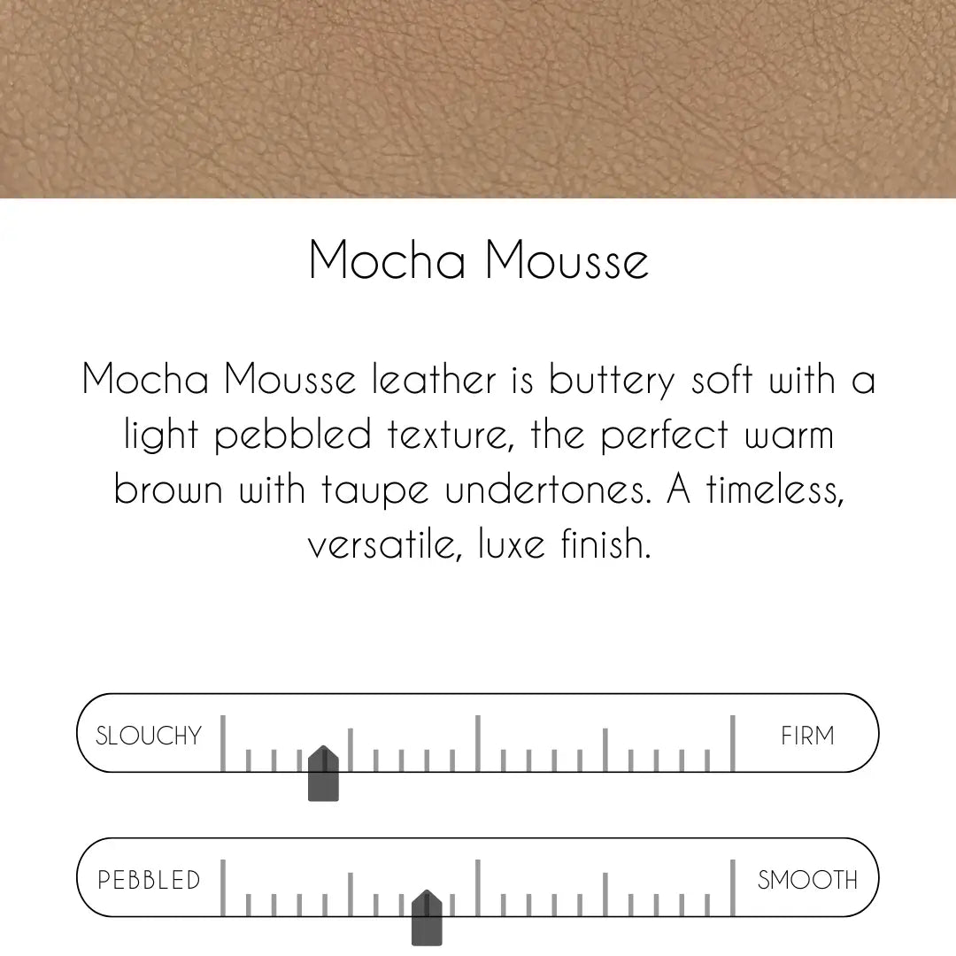 Bella Belt Bag in Mocha Mousse Leather - Upcycled GG Full Front