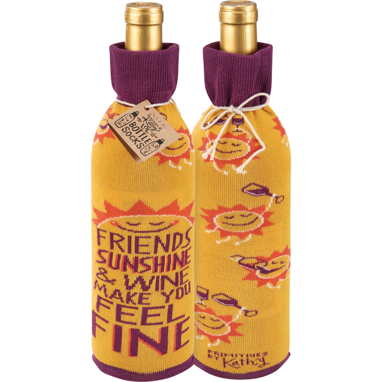 Sunshine & Wine Bottle Sock