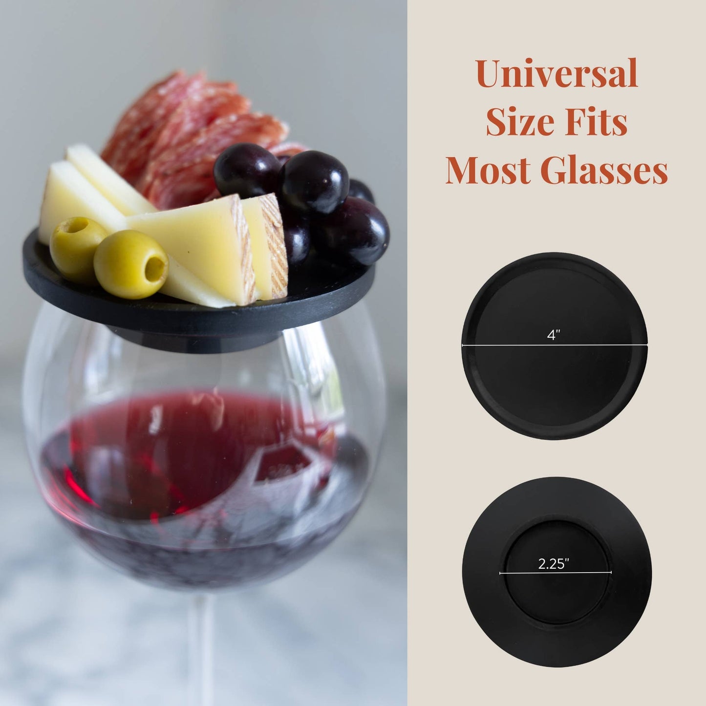 Wine Glass Toppers | Holiday Gift for Cheese Lovers