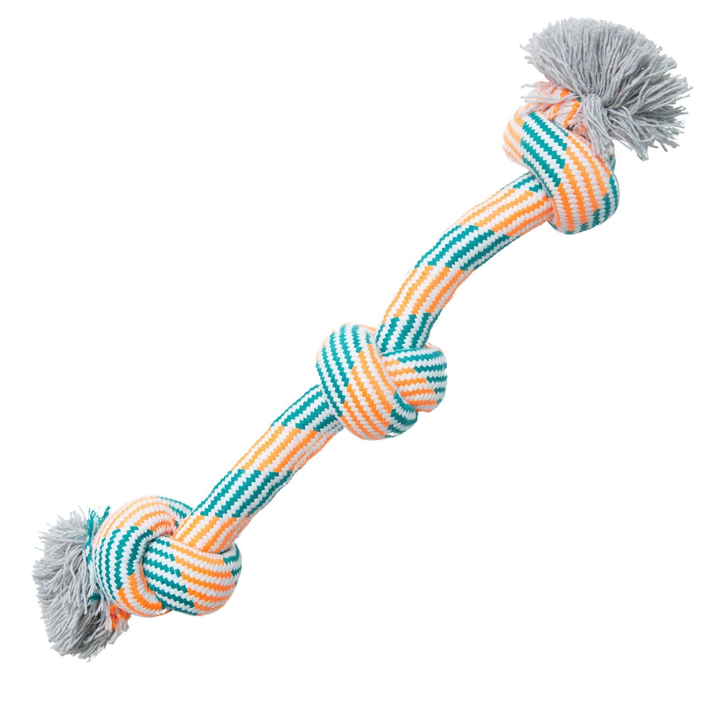SnugArooz Get'N Knotty Rope Dog Toy Assorted Colors 22"